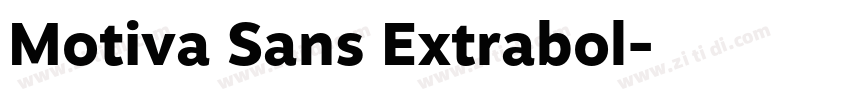 Motiva Sans Extrabol字体转换